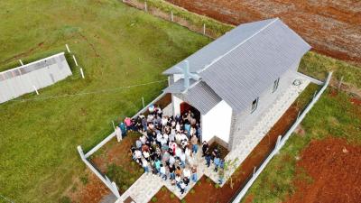 Inauguração de Capela dedicada a Santa Bárbara marca momento de fé em Laranjeiras do Sul